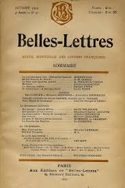 belles-lettres