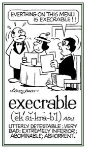 execrable