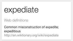 expediate