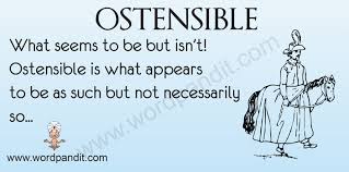 ostensible