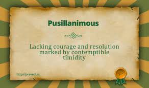 pusillanimity