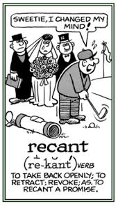 recant