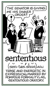 sententious