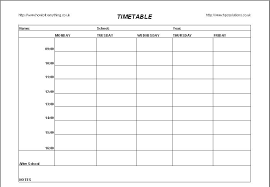 timetable